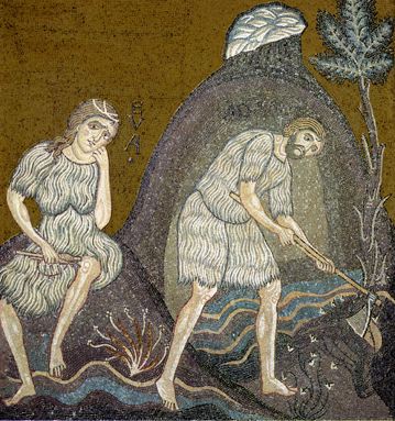 Adam et Eve  Condamnés au Travail“produire pour consommer” dans la GenèseClouscard.